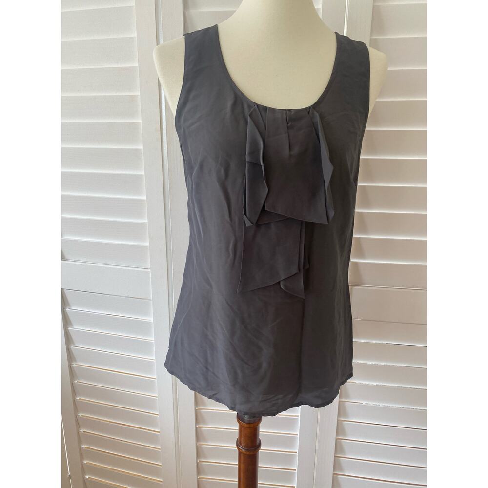 Halogen Charcoal Sleeveless Blouse